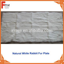 Chinese Natural White Rabbit Skin Plate